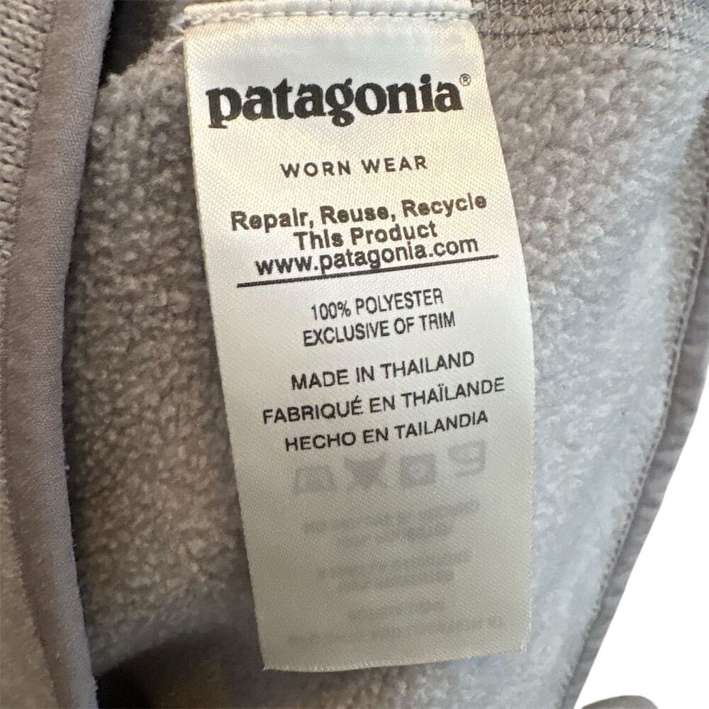 Patagonia Women's Gray Full Zip Fleece Jacket Size S Casual Travel - Picture 5 of 9